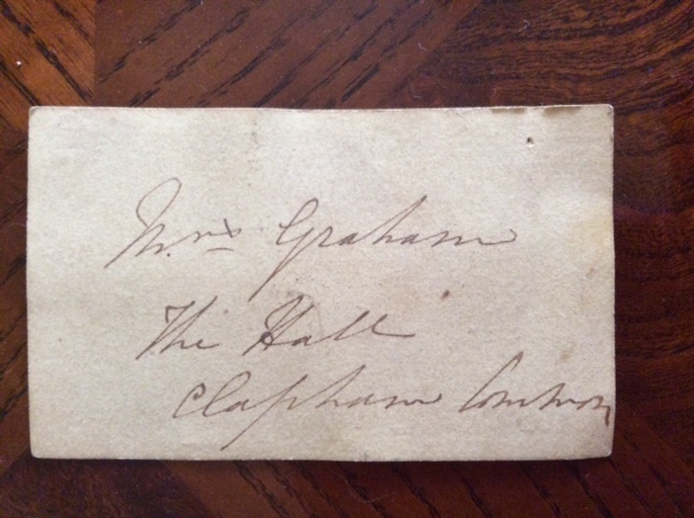 Graham calling card