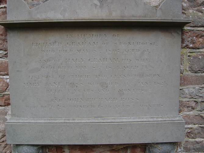 Plaque on outside of Hayton church