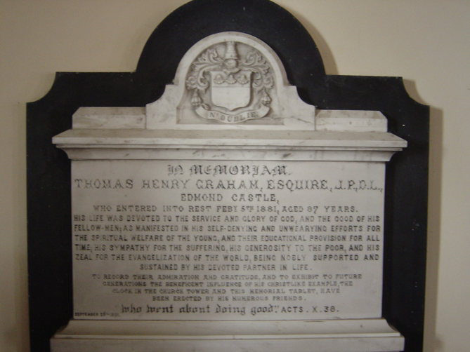 Plaque in Hayton church