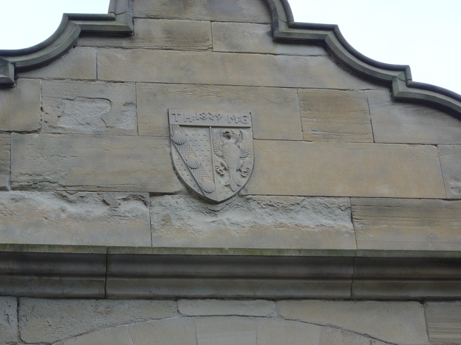 Detail on front of Edmond Castle