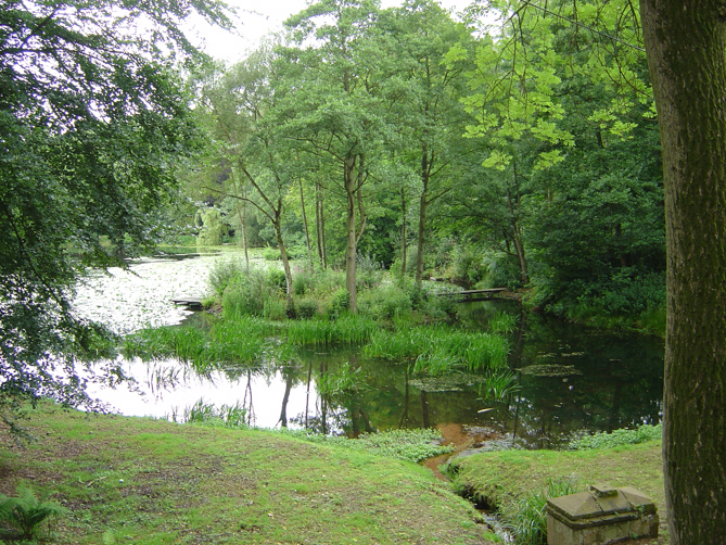 Pond in grounds of Edmond Castle