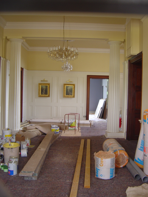 Interior of Edmond Castle