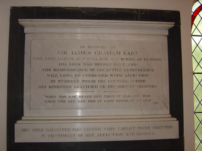 Plaque in Hayton church