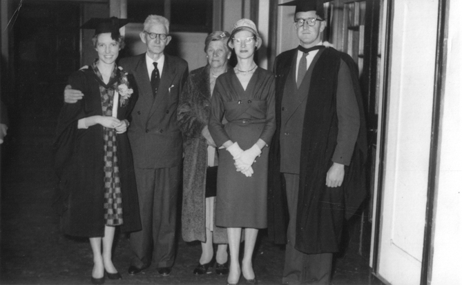 Mum and Dad graduation photo